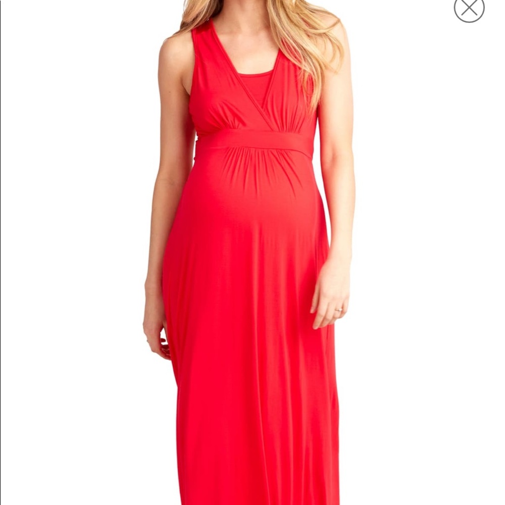 Red Nordstrom maxi dress size M